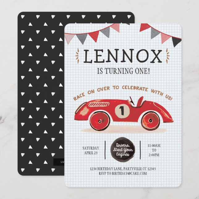 Inbjudan till tävling-bilbarnsdag (Fram/baksida)