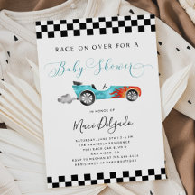 Inbjudan till tävling Car Boy Baby Shower