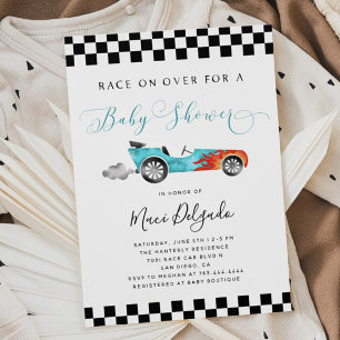 Inbjudan till tävling Car Boy Baby Shower