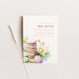 Inbjudan till Tea Party Patisserie med Macaroons