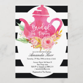 Inbjudan till teapartiet för vattenfärgspart Möhip