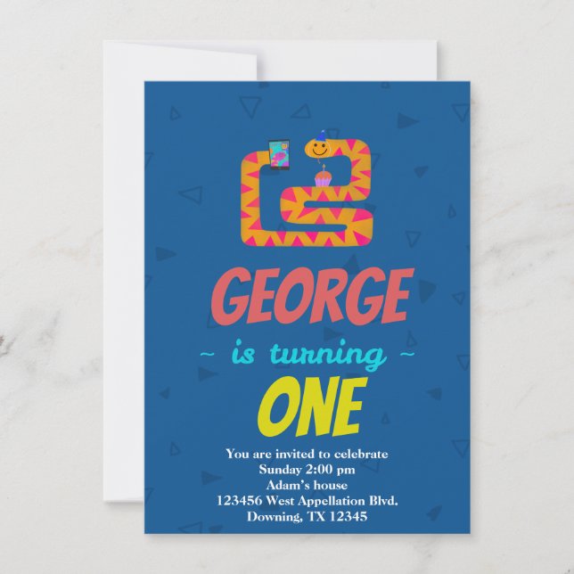 Inbjudan till Tecknad av  för  av ögonblicksbild f (Framsida)