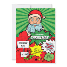 Inbjudan till Tecknaden för jultomten Party i popk