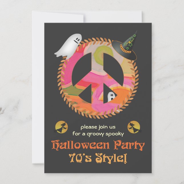 Inbjudan till tema Halloween fest (Framsida)