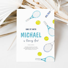 Inbjudan till Tennis Sport teme födelsedag