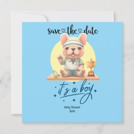 Inbjudan till tennis-Theter Baby Shower - Blue & R