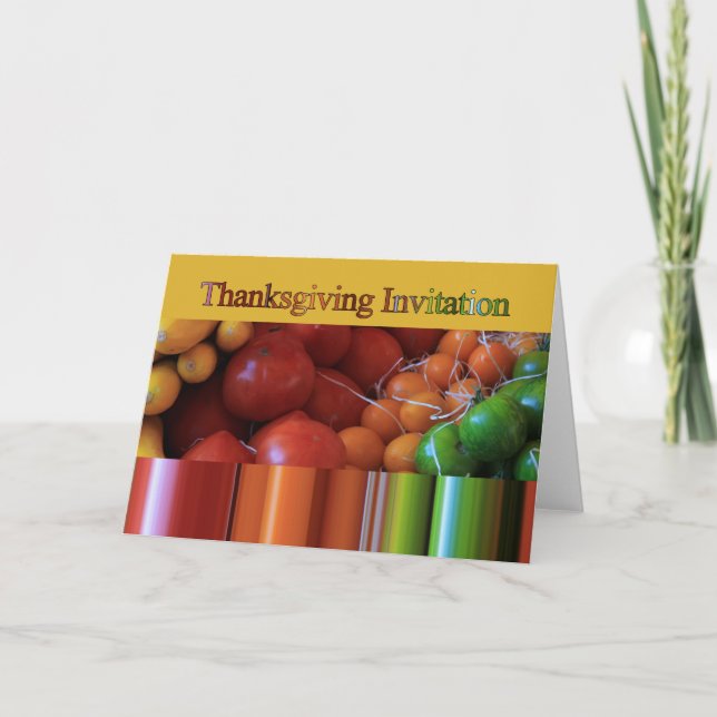 Inbjudan till thanksgiving (Framsida)