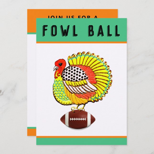 Inbjudan till thanksgiving (Fram/baksida)