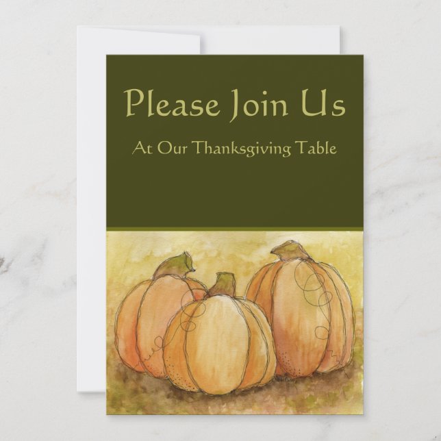 Inbjudan till Thanksgiving (Framsida)