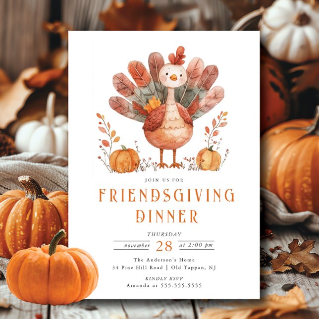 Inbjudan till Thanksgiving av festliga visioner i  (Skapare uppladdad)