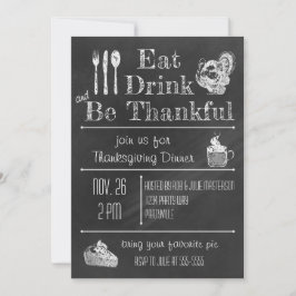 Inbjudan till Thanksgiving av roligt-kalkylpanel