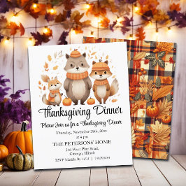 Inbjudan till Thanksgiving för budgetFox-familjens