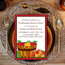 Inbjudan till Thanksgiving för höstbeställning