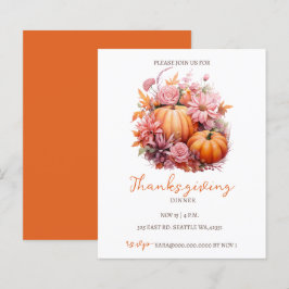 Inbjudan till Thanksgiving för utfyllnadspumpor fö