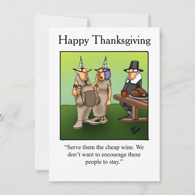 Inbjudan till thanksgiving Humor "Spectickles" (Framsida)