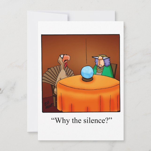 Inbjudan till thanksgiving Humor "Spectickles" (Framsida)