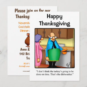 Inbjudan till thanksgiving Humor "Spectickles"