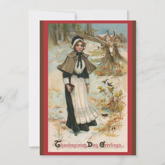 Inbjudan till Thanksgiving-middag (Framsida)