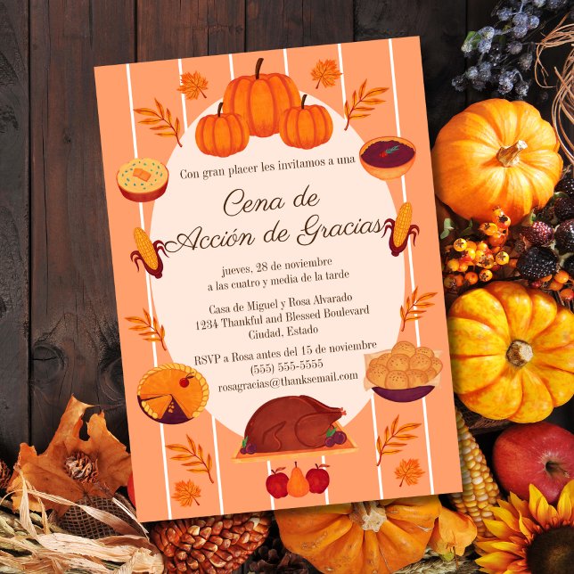 Inbjudan till Thanksgiving Middag Fest (Skapare uppladdad)