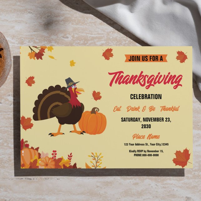 Inbjudan till thanksgiving - översikt (Skapare uppladdad)