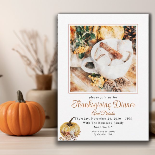 Inbjudan till Thanksgiving på  höst (Skapare uppladdad)