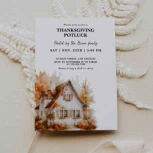 Inbjudan till Thanksgiving på hösten - startdag
