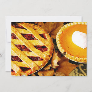 Inbjudan till thanksgiving Paj