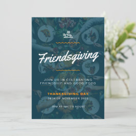 Inbjudan till Thanksgiving-parti till vänner