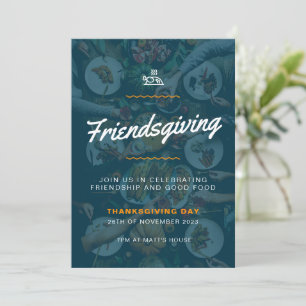 Inbjudan till Thanksgiving-parti till vänner