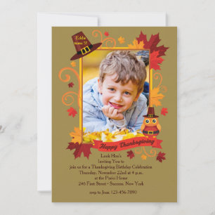 Inbjudan till Thanksgiving Photo Ram