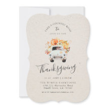 INBJUDAN TILL thanksgiving | Rustic Fall Harvest