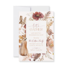 Inbjudan till thanksgiving - vänner - middag