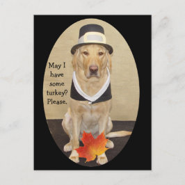 Inbjudan till thanksgiving vykort