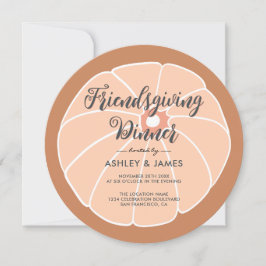 Inbjudan till Thanksgivingen Dinner Modern Pumpkin
