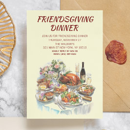 Inbjudan till Thanksgivingen på middagen