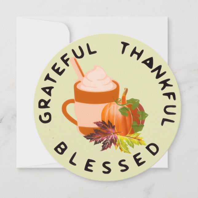 Inbjudan till thanksgivingens middag (Framsida)