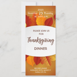 Inbjudan till thanksgivingens middag