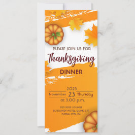 Inbjudan till thanksgivingens middag