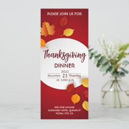 Inbjudan till thanksgivingens middag