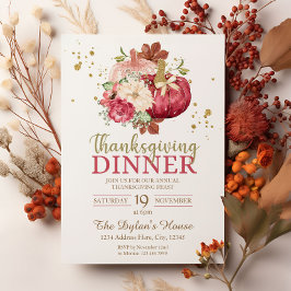 Inbjudan till thanksgivingens middag