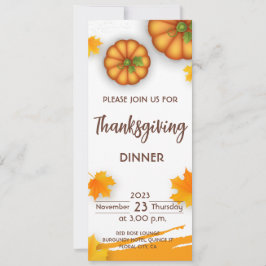 Inbjudan till thanksgivingens middag