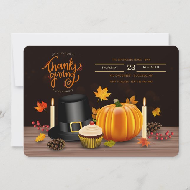 Inbjudan till thanksgivingens namngivningar (Framsida)