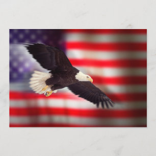 Inbjudan till tidig och amerikansk Flagga