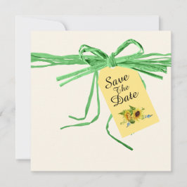 Inbjudan till tillfällen band och solblommor