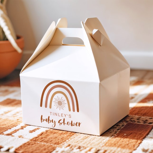 Inbjudan till TINLEY Boho Terracotta Rainbow Sol B Presentaskar (Skapare uppladdad)