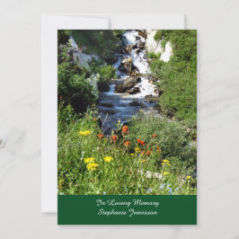 Inbjudan till tjänsten Waterfalls Wildblommors Mem