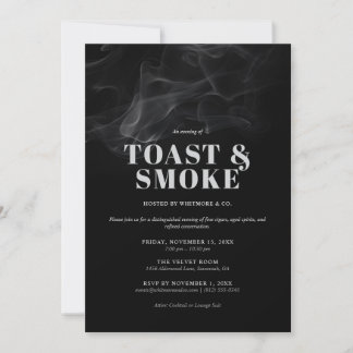 Inbjudan till Toast and Smoke-event 
