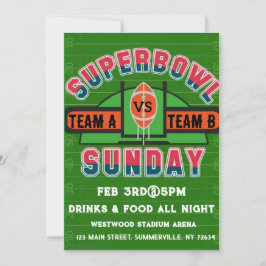 Inbjudan till toppen bowl söndag