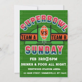 Inbjudan till toppen bowl söndag