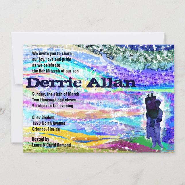 Inbjudan till Torah Pub Mitzvah (Framsida)